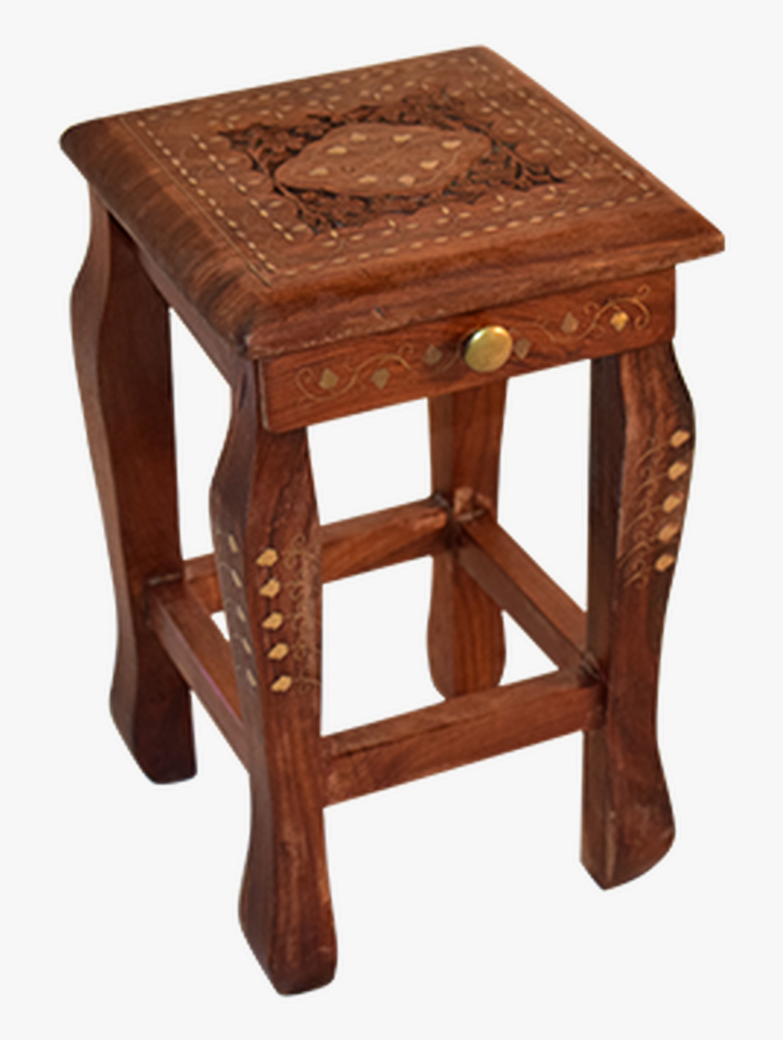 Wood Stool - End Table, HD Png Download, Free Download