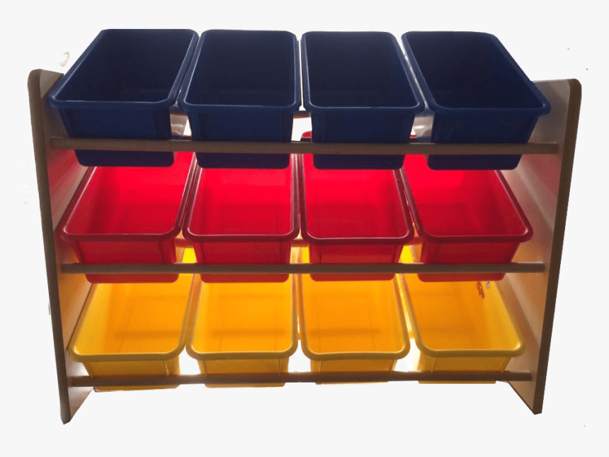 Multi Coloured Storage Tray Unit Transparent Background - Drawer, HD Png Download, Free Download