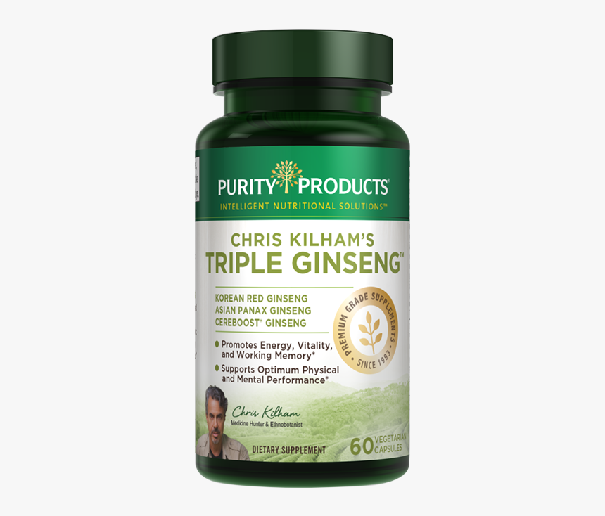 Chris Kilham"s Triple Ginseng - Purity Products, HD Png Download, Free Download