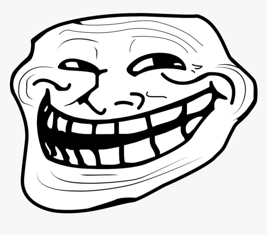 Troll Face Png - Troll Face, Transparent Png - kindpng
