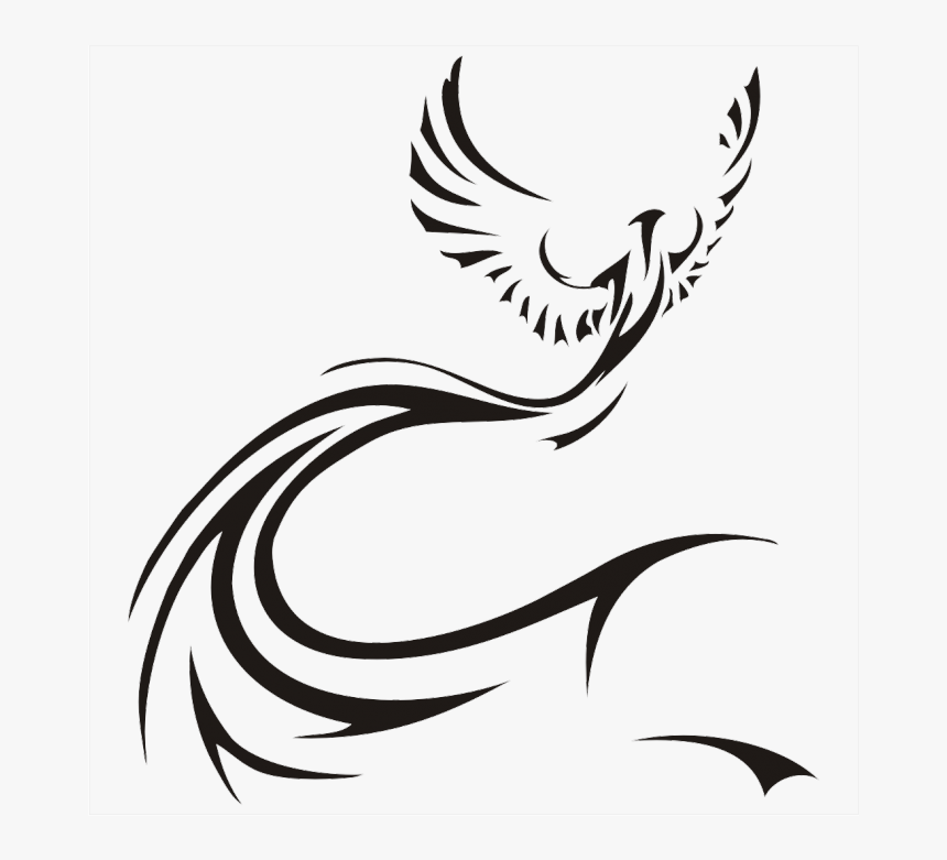 Transparent Phoenix Wings Png - Stencil Art Tattoo, Png Download, Free Download