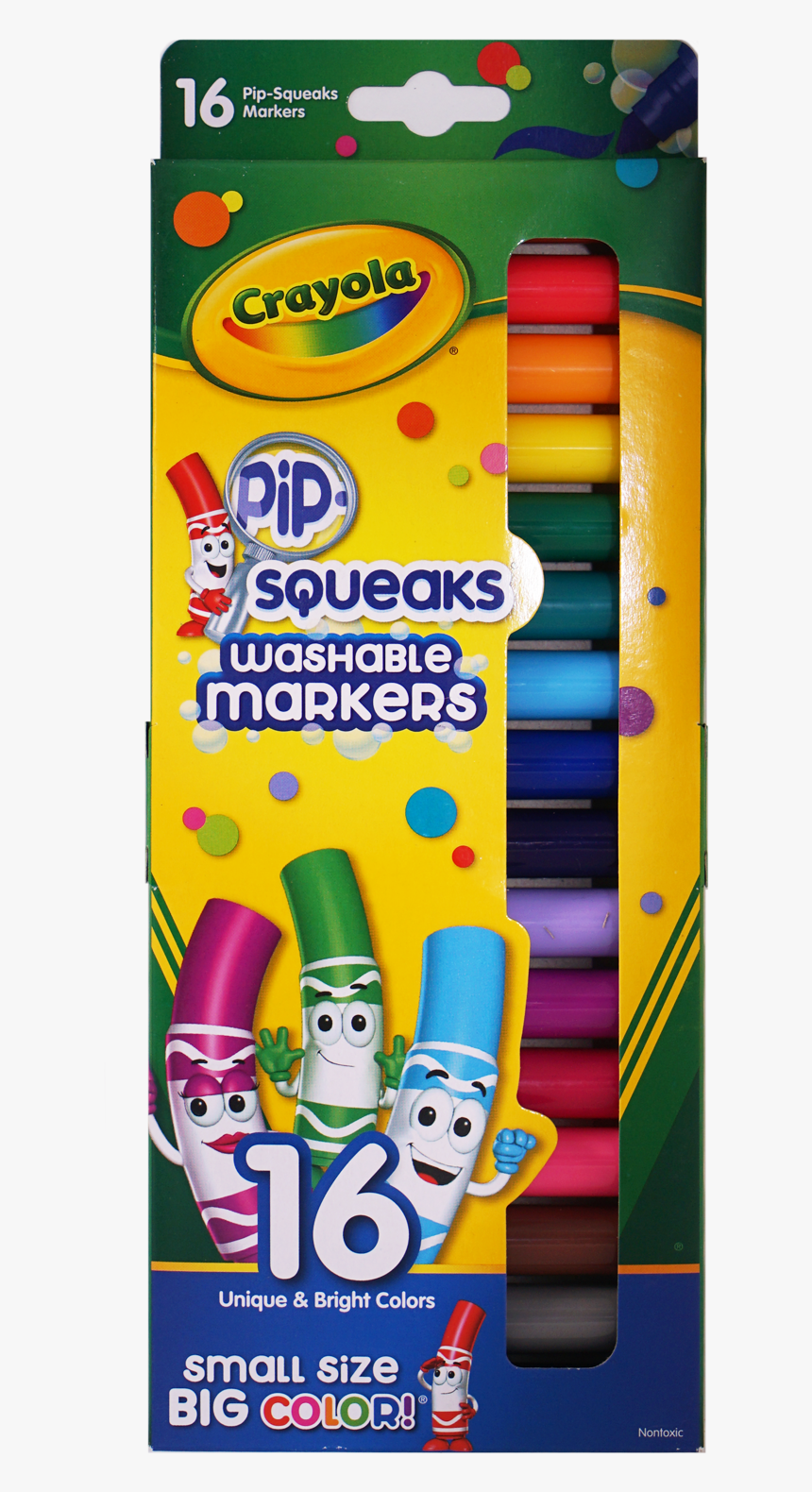 Crayola Pip-squeaks Washable Markers - Crayola Pip Squeaks Washable Markers 16, HD Png Download, Free Download