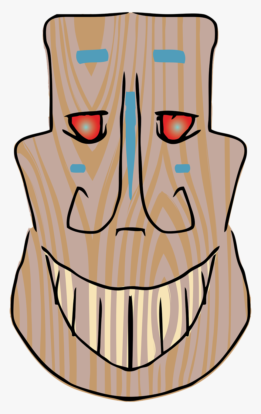 Tiki Face Mask Free Picture - Tiki, HD Png Download, Free Download