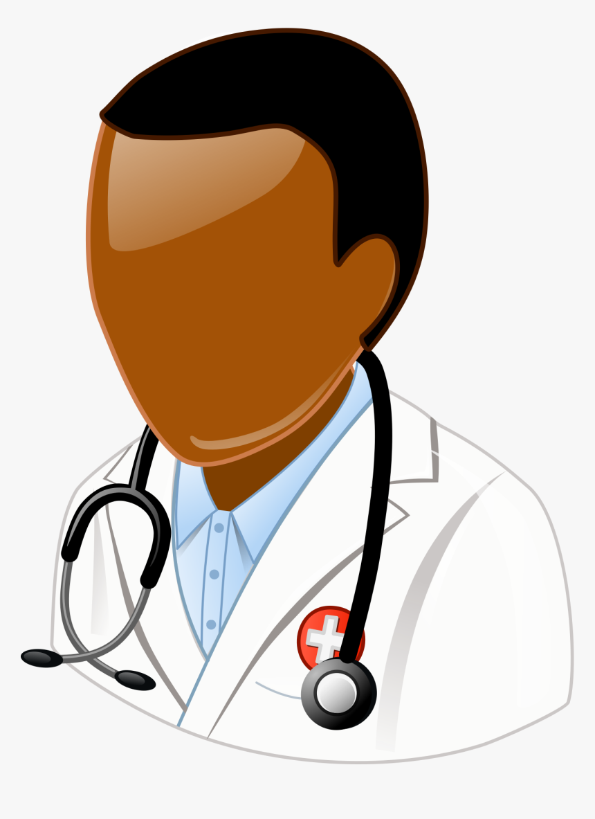 Vector Royalty Free Brown With Hair Big Image Png - Clip Art Doctor Physician, Transparent Png, Free Download