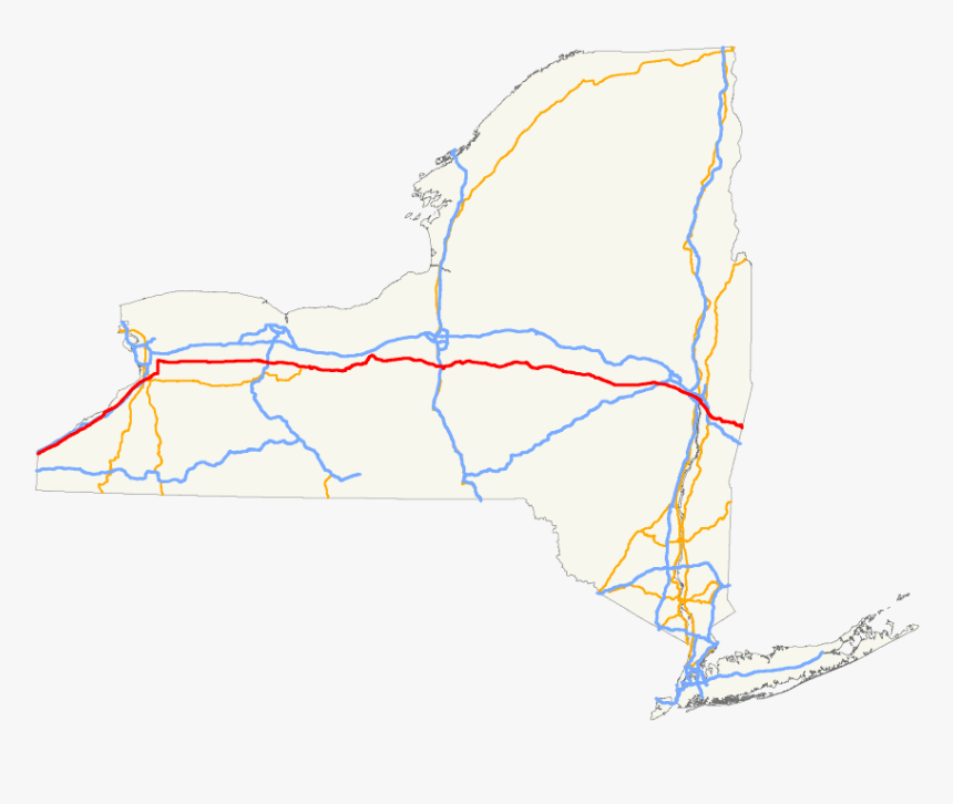 Route 20 In New York Wikipedia - Map, HD Png Download, Free Download