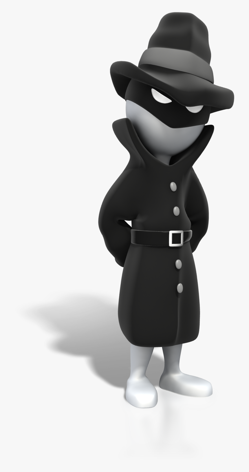 Spy Standing Suspicious - Stick Figure Spy, HD Png Download, Free Download