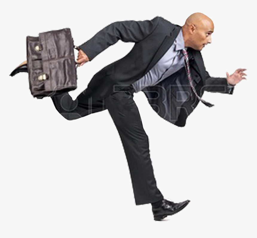 14 May Running Man Briefcase - Running Man In Suit, HD Png Download, Free Download