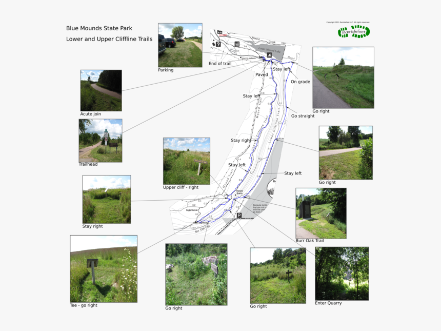 Lower And Upper Cliffline Trails - Blue Mounds State Park Mn Trails, HD Png Download, Free Download