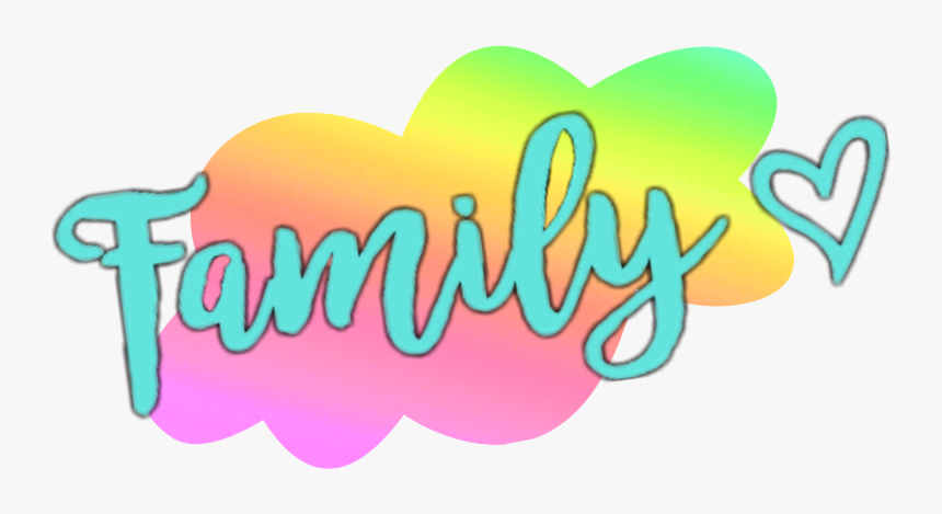 #mq #rainbow #family #text #word #words - Family Rainbow Word Art, HD ...