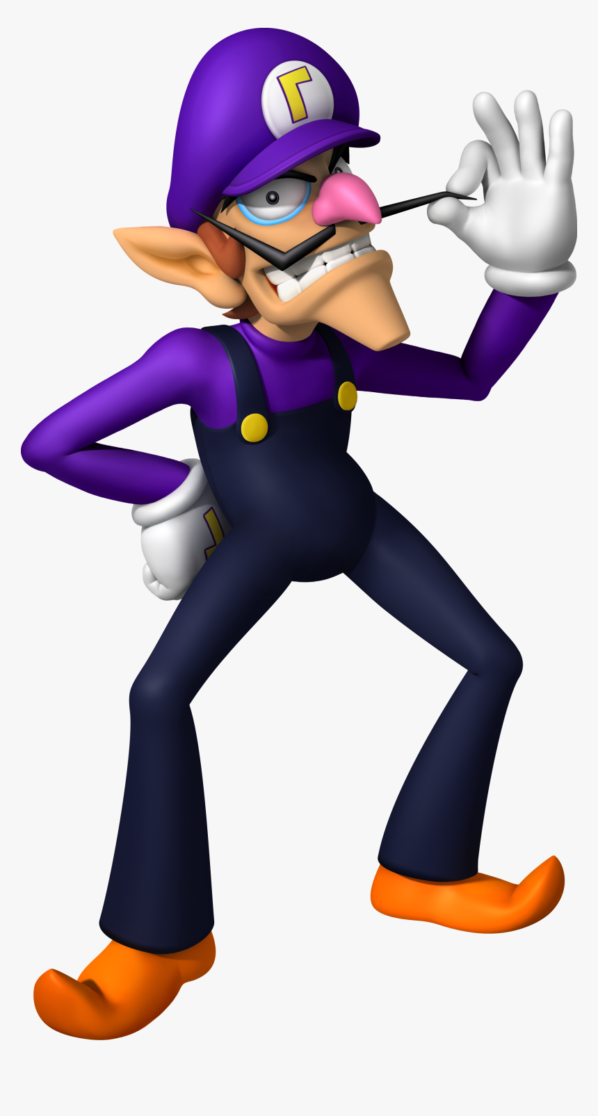 Waluigi Super Mario Bros Waluigi HD Png Download Kindpng