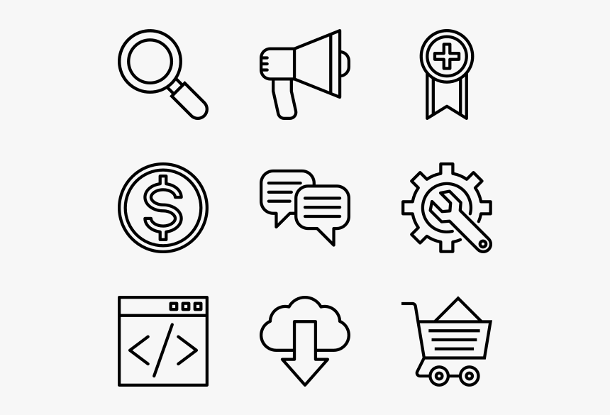 Essential Set - Hand Drawn Icon Png, Transparent Png, Free Download