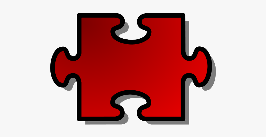 Red Jigsaw Piece 02 Png Clip Arts - Puzzle Piece Transparent Background, Png Download, Free Download