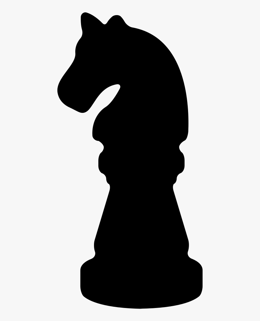 Black Horse Chess Piece Shape - Silhouette, HD Png Download, Free Download