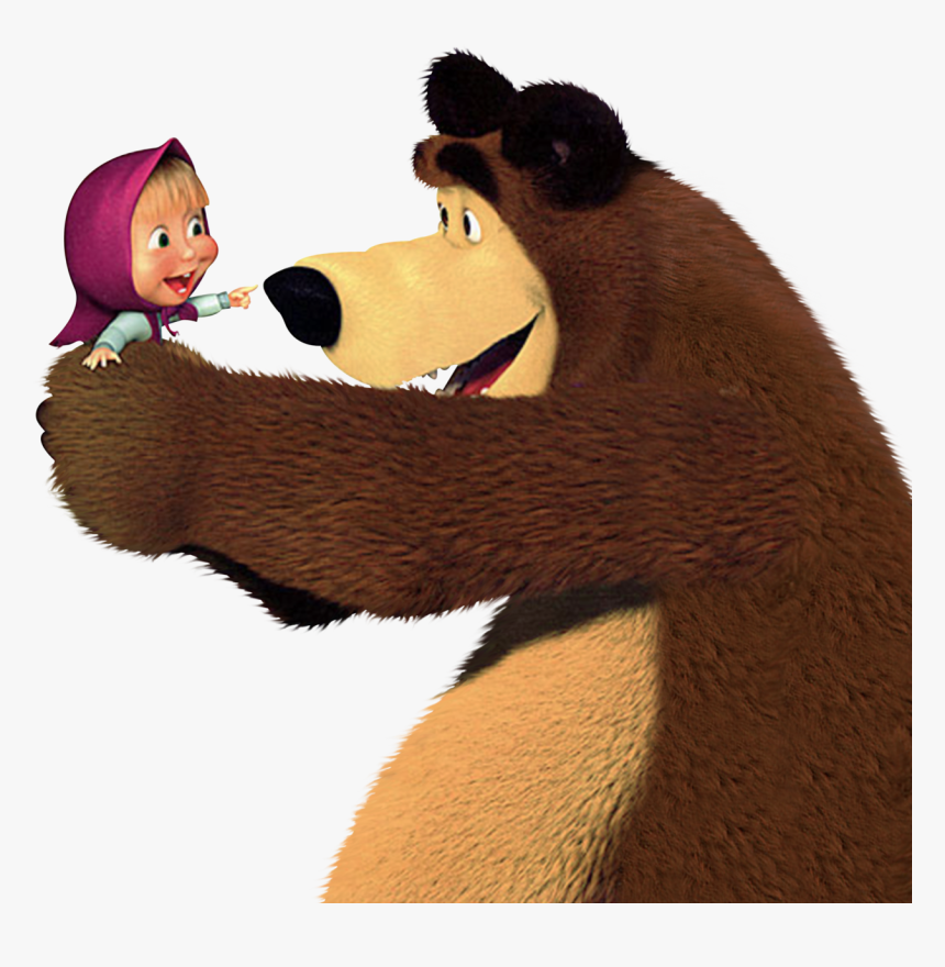 Masha And The Bear The Good Dinosaur Mask Clip Art - Transparent Masha And The Bear Png, Png Download, Free Download