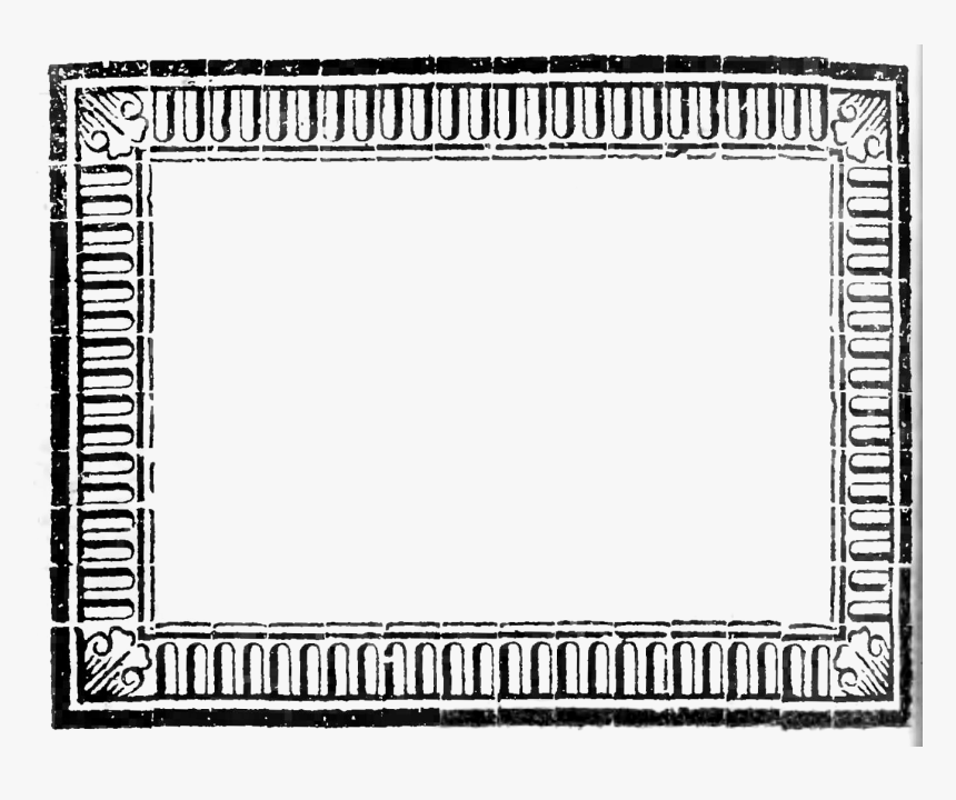 Day A Pastoral P10 Onlyframe - Clipart Of Books Borders Black And White, HD Png Download, Free Download