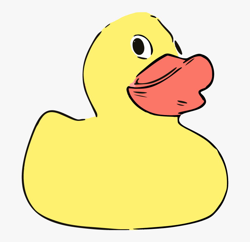 Plastic Yellow Duck Vector Graphic Art - Duck, HD Png Download, Free Download
