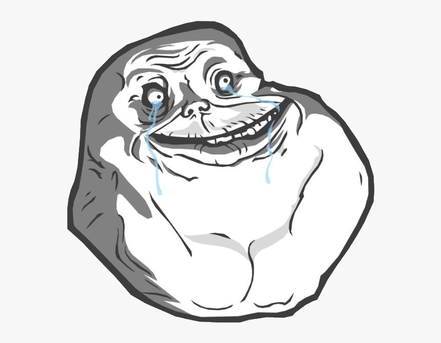 Carasdetroll12 - Forever Alone Face Png, Transparent Png - kindpng