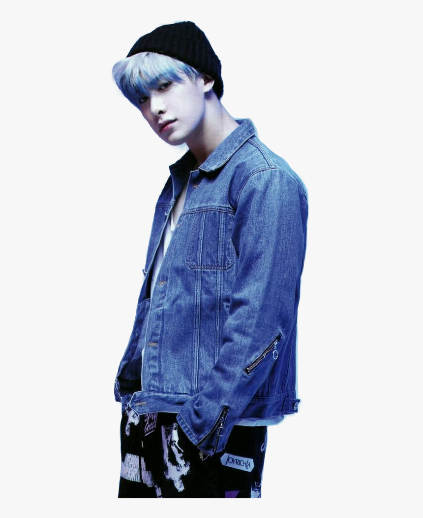 Wonho With Blue Hair , Png Download - Monsta X Wonho Png, Transparent Png, Free Download