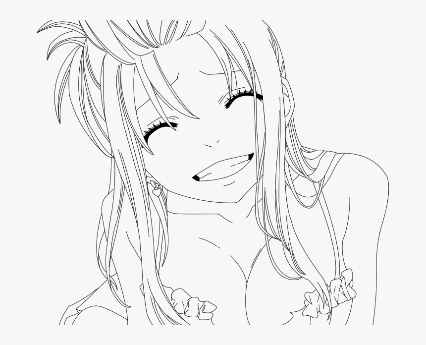 Transparent Lucy Heartfilia Png - Ahegao Lineart, Png Download, Free Download