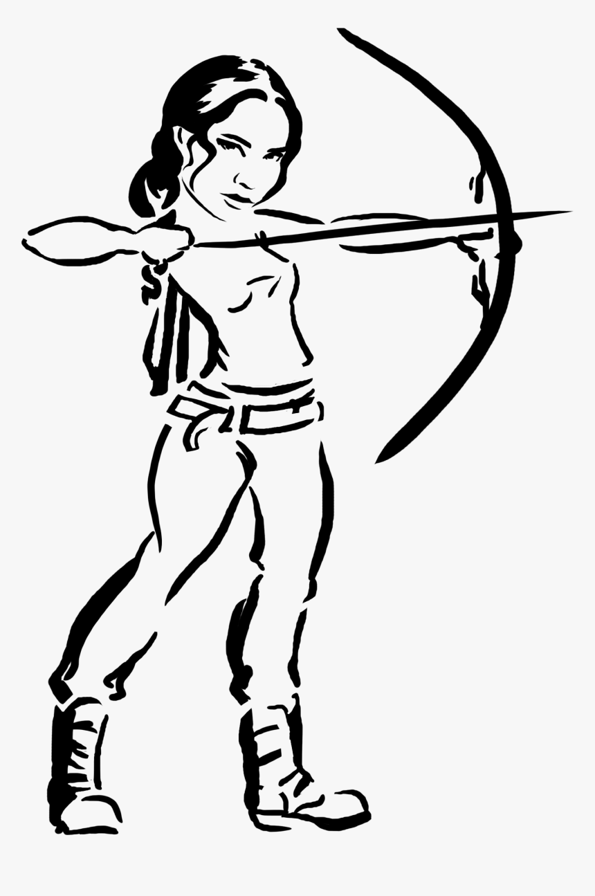 Hunger Games Katniss Drawing, HD Png Download, Free Download