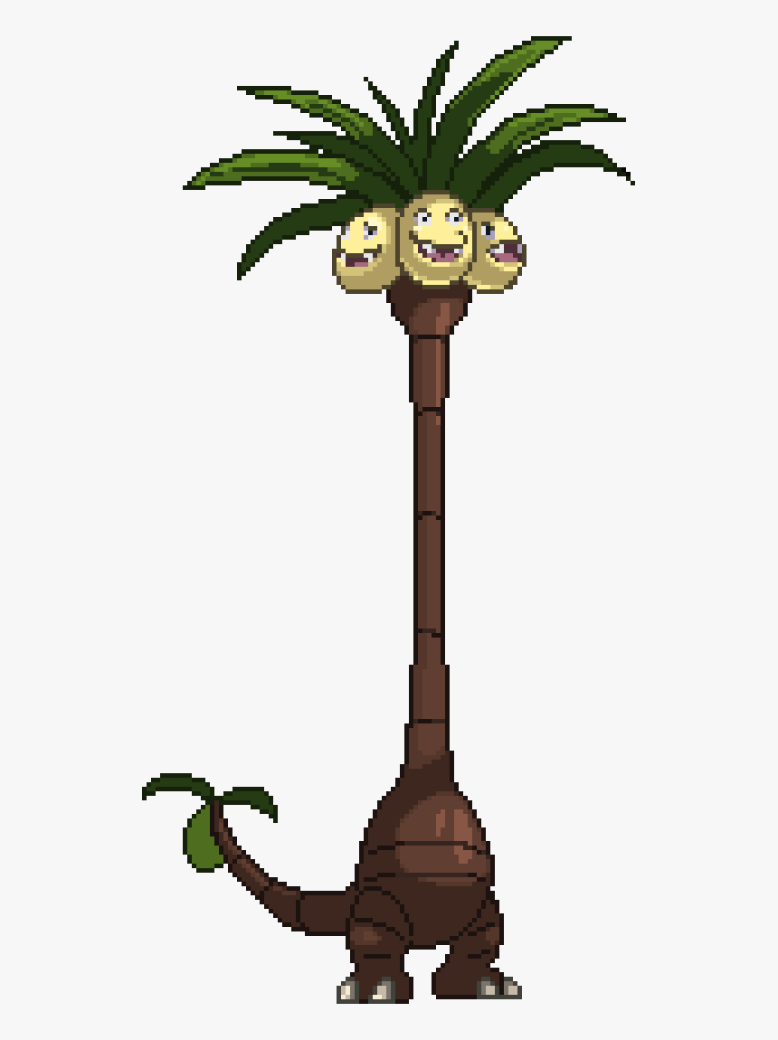 The Encyclopedia For Ssf And More - Alolan Exeggutor Pixel Art, HD Png Download, Free Download