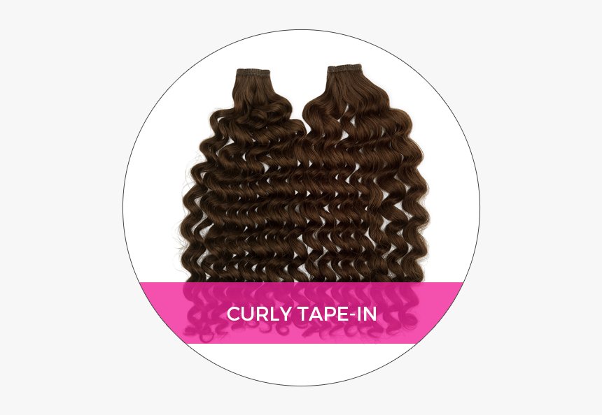 Glam Seamless Curly Tape, HD Png Download, Free Download