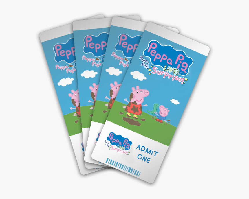 Peppa Pig Tickets - Paper, HD Png Download, Free Download