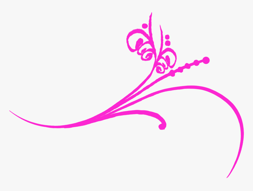 Pink Flourish Clipart - Guardas De Flores En Png, Transparent Png, Free Download