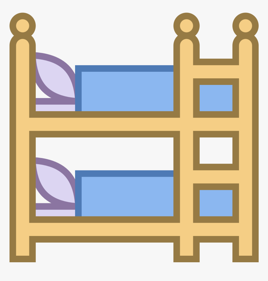 Kitchen Black And White - Bunk Bed Clip Art, HD Png Download, Free Download