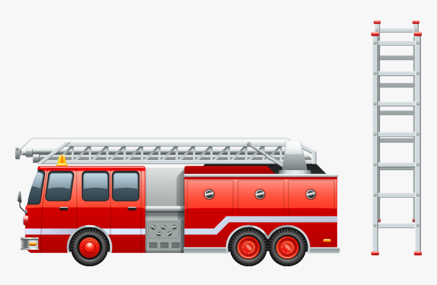 Firefighter Firefighting Fire Engine Clip Art Fire Truck Ladder
