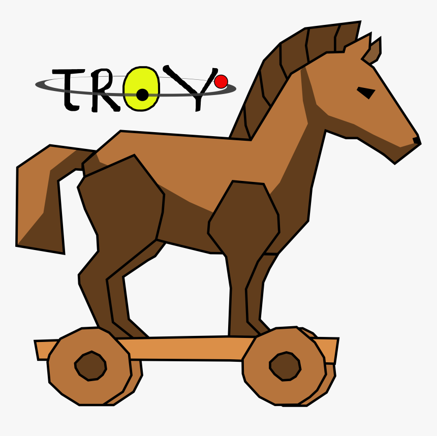 Trojan Horse With Ladder Over White Stock Illustration - Transparent Trojan Horse Clipart, HD Png Download, Free Download