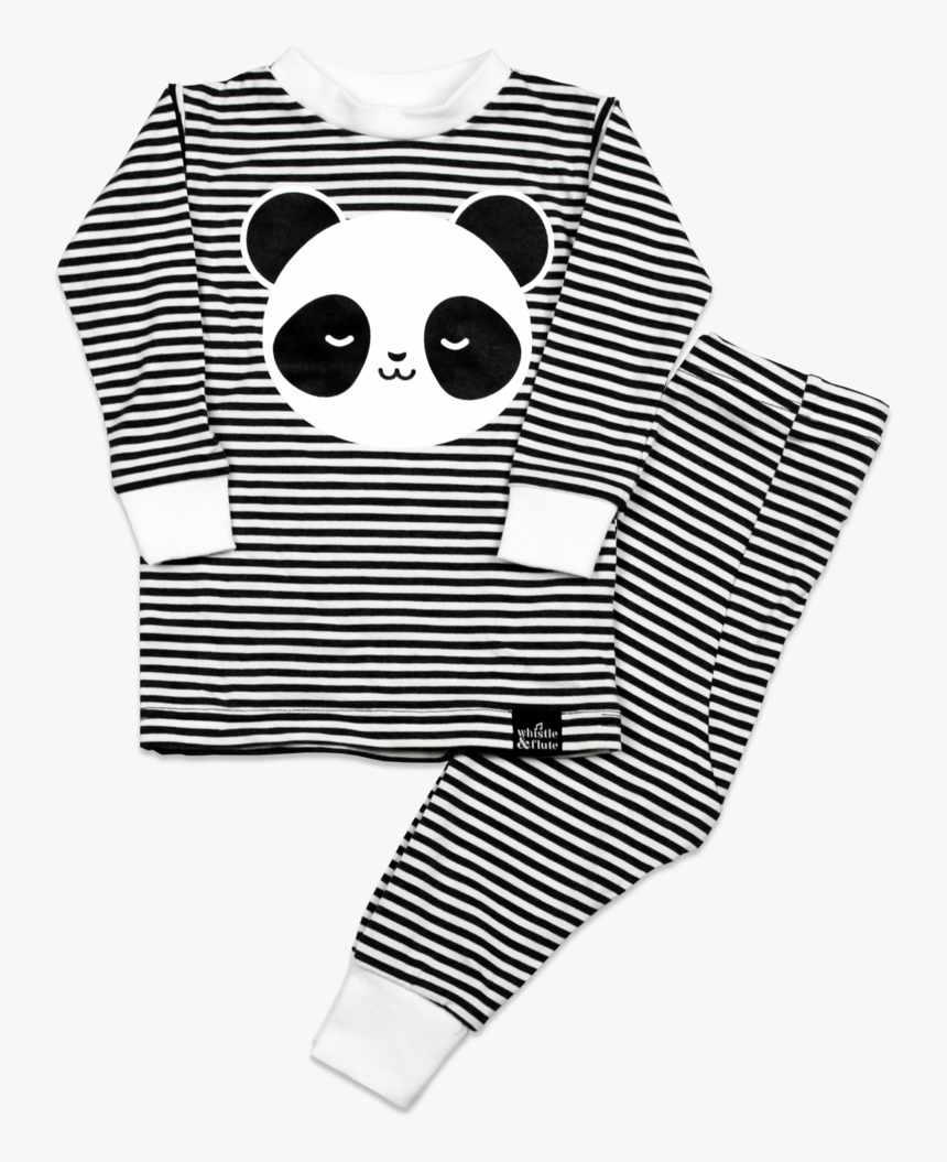 Whistle & Flute Kawaii Sleepy Panda Pajama Set - Panda Pyjamas, HD Png Download, Free Download