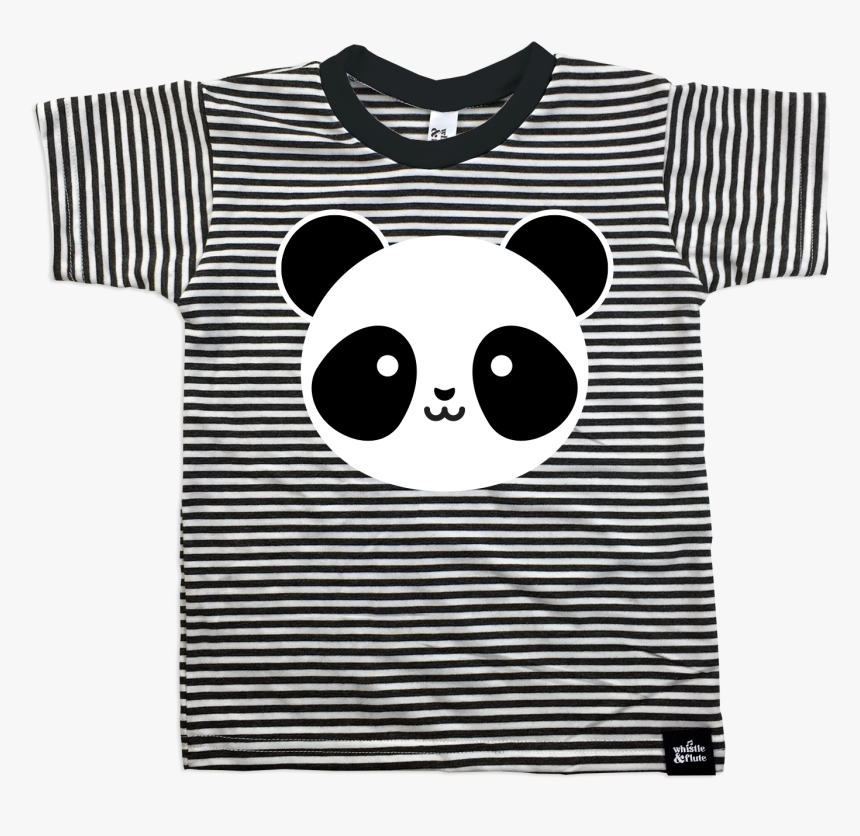 Panda Striped Shirt, HD Png Download - kindpng