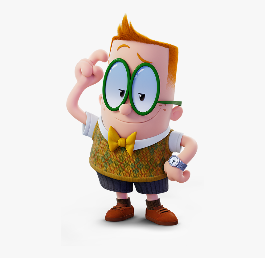 Transparent Movie Night Clip Art - Melvin Captain Underpants Characters, HD Png Download, Free Download