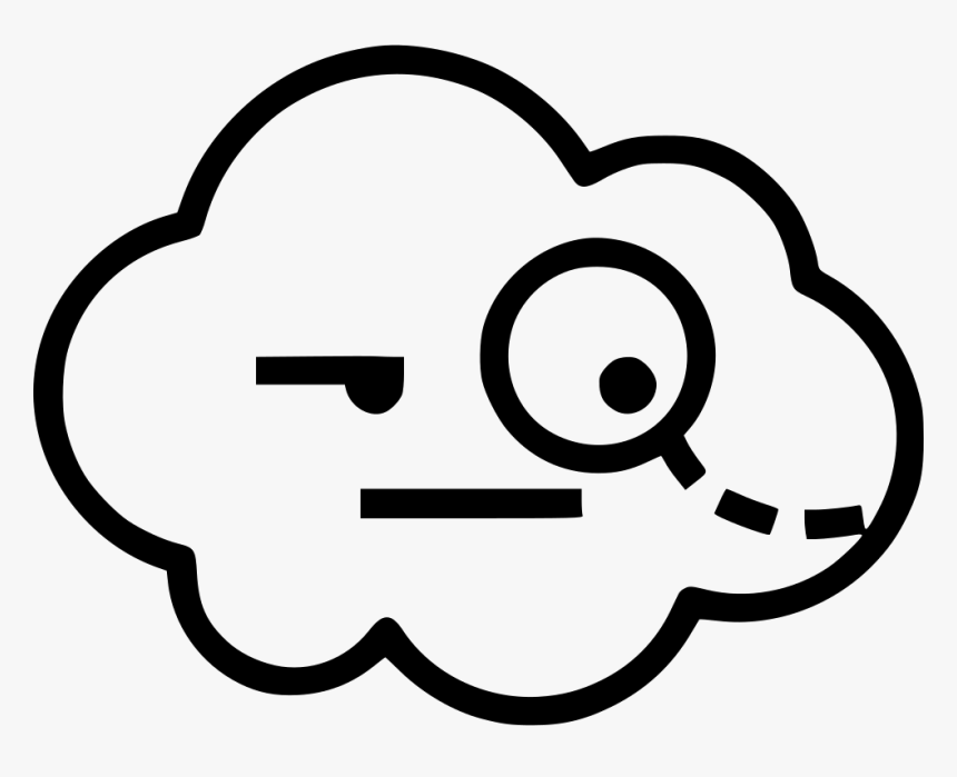 Cloud Evil Genius Cloud With Face Png Transparent Png Kindpng