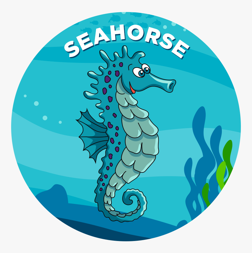 Seahorse - Mako Shark Cartoon, HD Png Download, Free Download