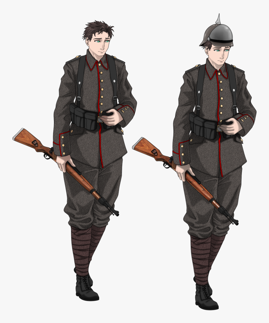 Transparent Soldiers Png - Anime German Soldier Ww1, Png Download - kindpng