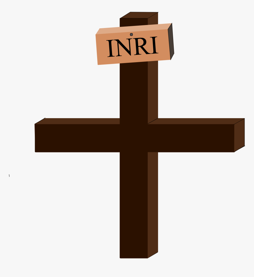 Jesus On The Cross Clip Arts - Cruz De Jesus Inri, HD Png Download, Free Download