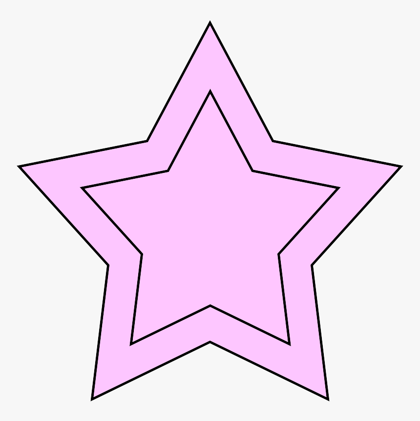 Star Cliparts Png Colorful - Transparent Light Pink Star, Png Download, Free Download