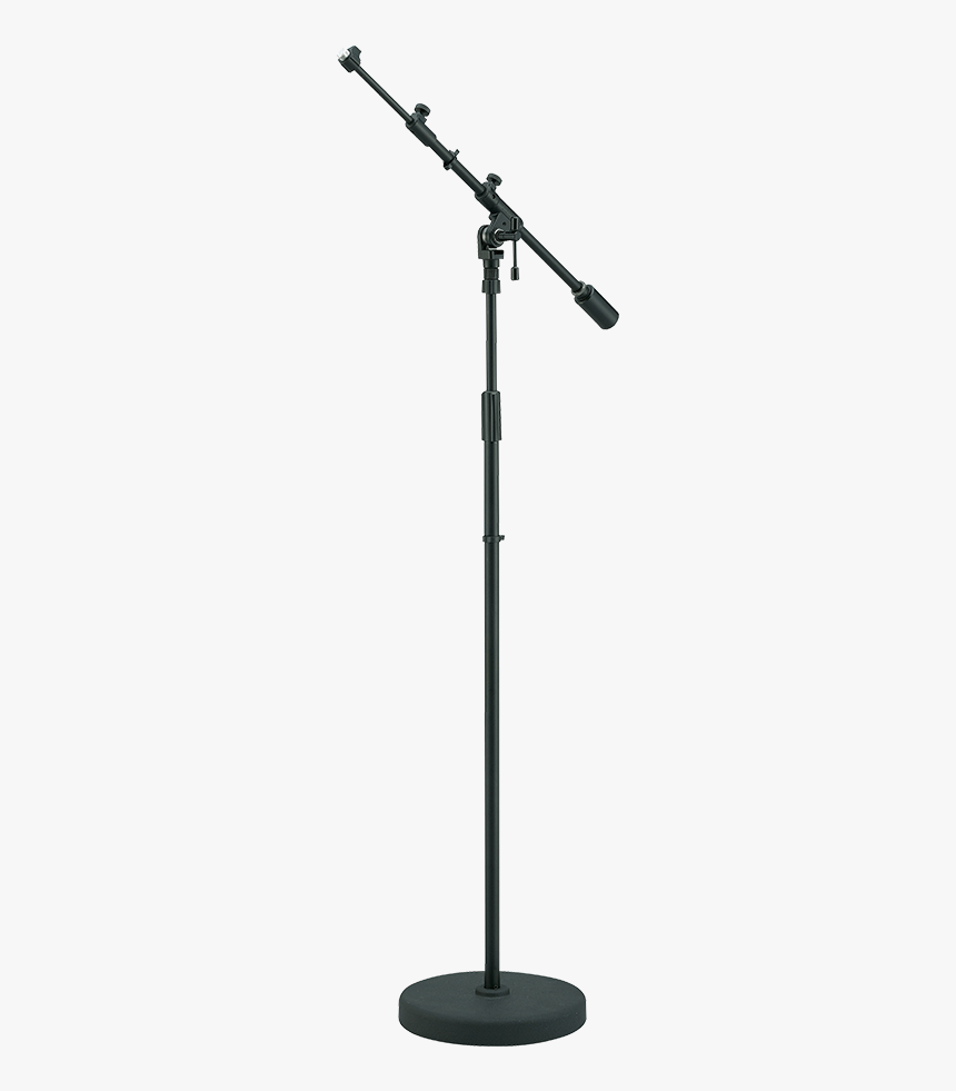 Round Base Telescoping Boom Stand Ms756rbk - Mic Stand With Mic, HD Png Download, Free Download