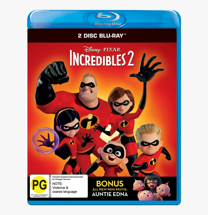 Incredibles 2 Tnz31470 2 Disc Bd 2d - Incredibles 2, HD Png Download, Free Download