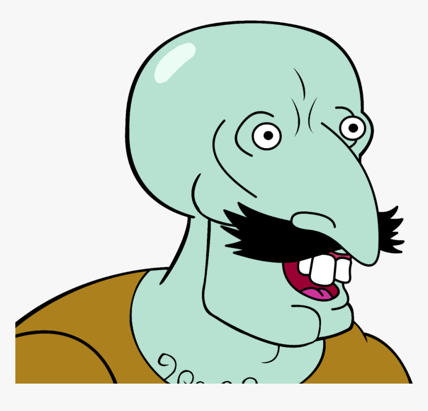 Handsome Squidward Face Template